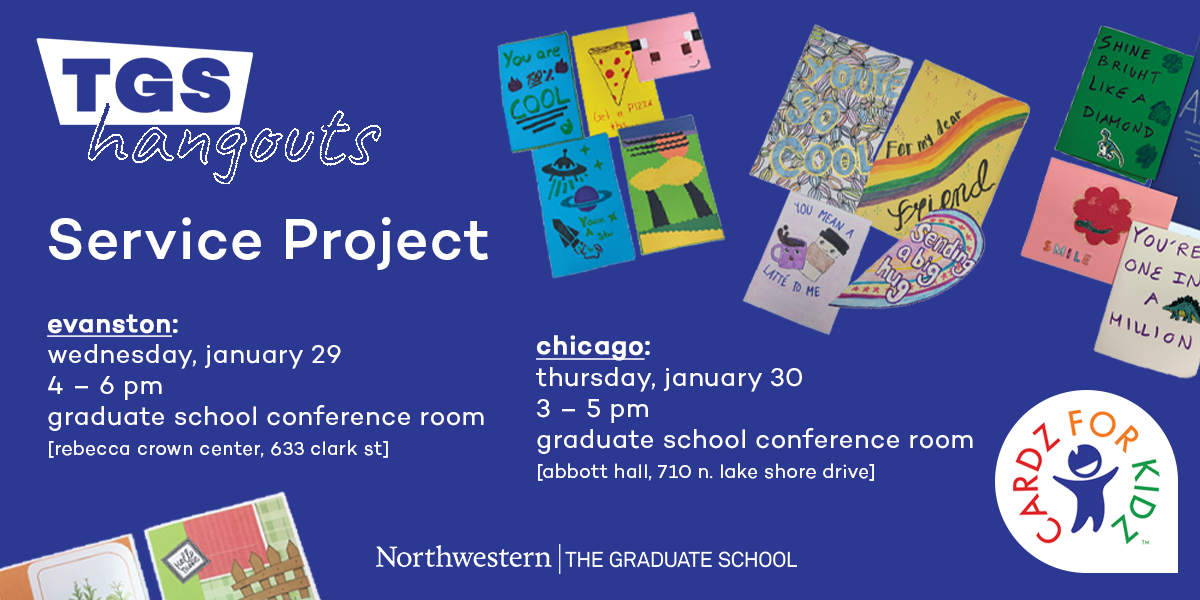 Cards for Kidz Service Project event flyer
